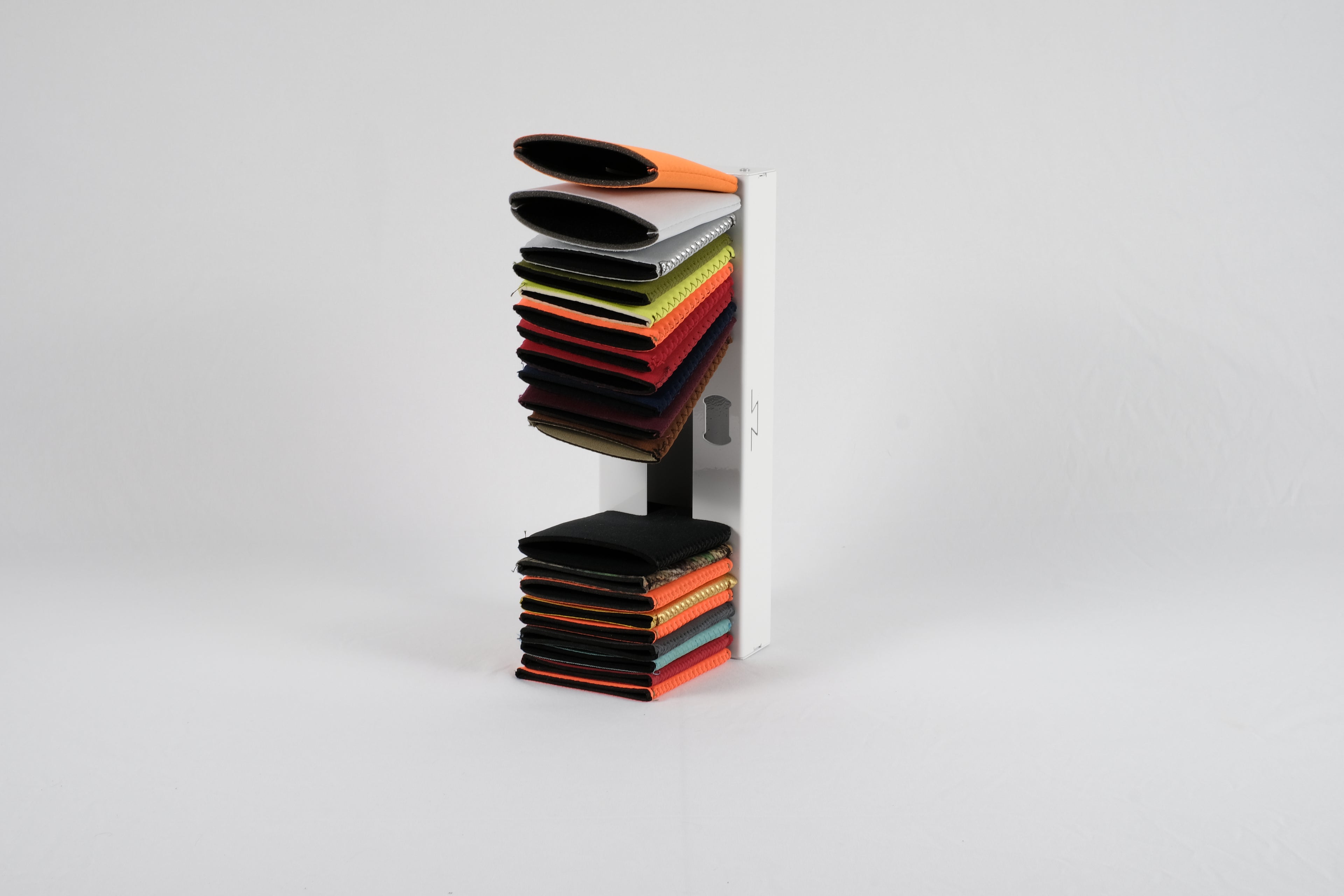 Side mounted koozie holder